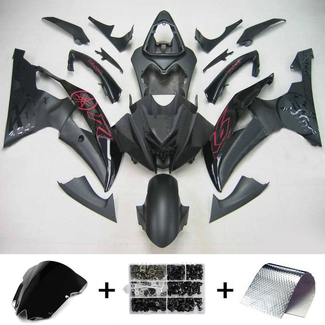 2008-2016 Yamaha YZF 600 R6 Amotopart Injection Fairing Kit Bodywork Plastic ABS #114