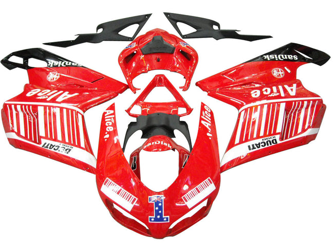 2007-2012 Fairings Ducati 1098 1198 848 Red Alice Racing Generic