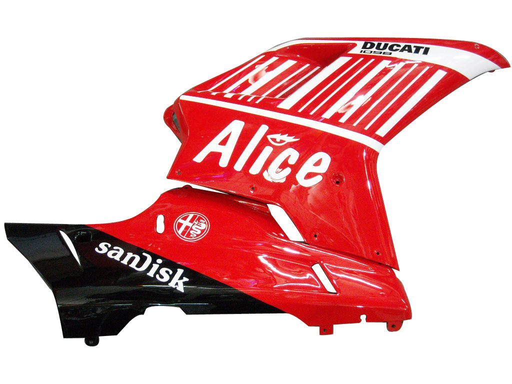 2007-2012 Fairings Ducati 1098 1198 848 Red Alice Racing Generic