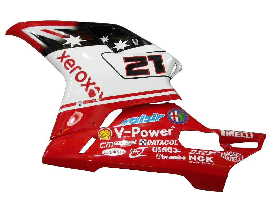 2007-2012 Fairings Ducati 1098 1198 848 Red & White Xerox No.21 Racing Generic