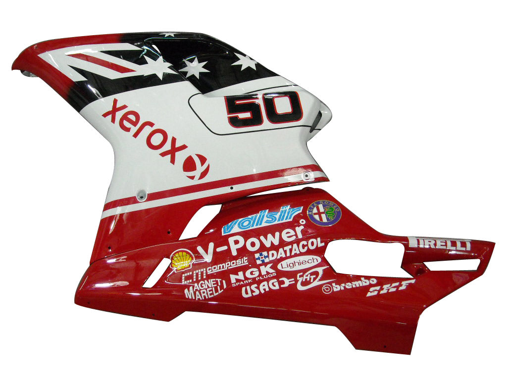 2007-2012 Ducati 1098 1198 848 Red & White Xerox No.50 Fairings Generic