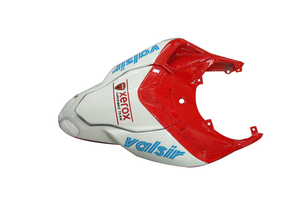 2007-2012 Ducati 1098 1198 848 White & Red Xerox Fairings Generic