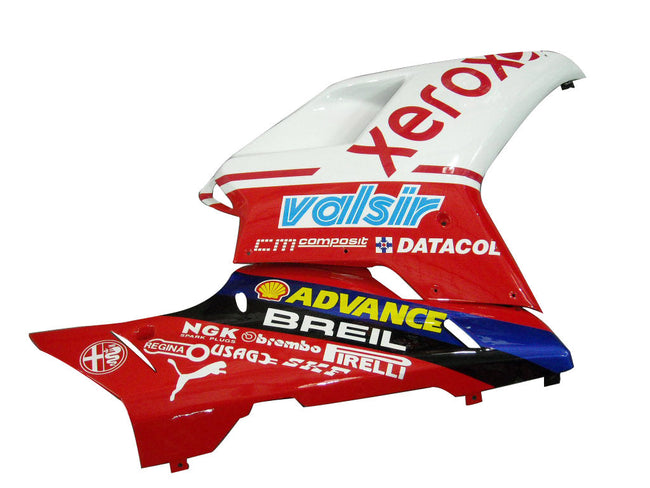 2007-2012 Ducati 1098 1198 848 White & Red Xerox Fairings Generic