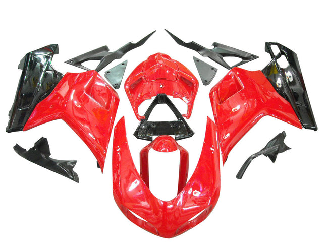 2007-2012 Ducati 1098 1198 848 Red & Black Fairings Generic