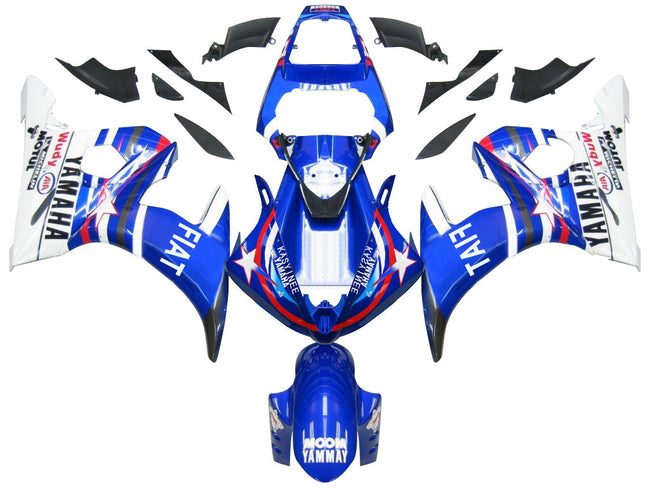 2005 Yamaha YZF 600 R6 Amotopart Injection Fairing Kit Bodywork Plastic ABS #10