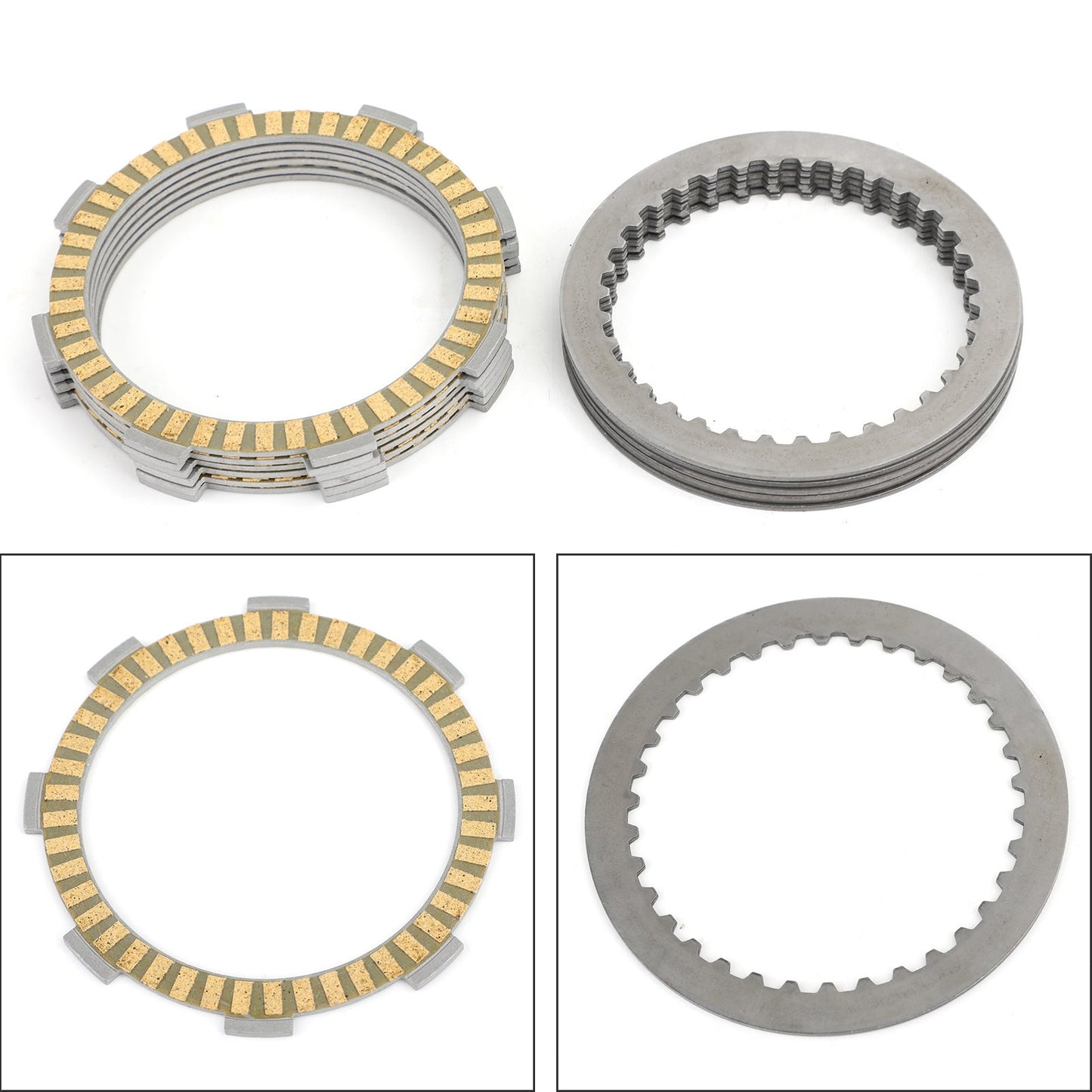 Clutch Plate Kit - Friction & Steel Plates For Honda CMX250 CMX250X Rebel CB250 Nighthawk Two Fifty Police CD250 VT250 FD