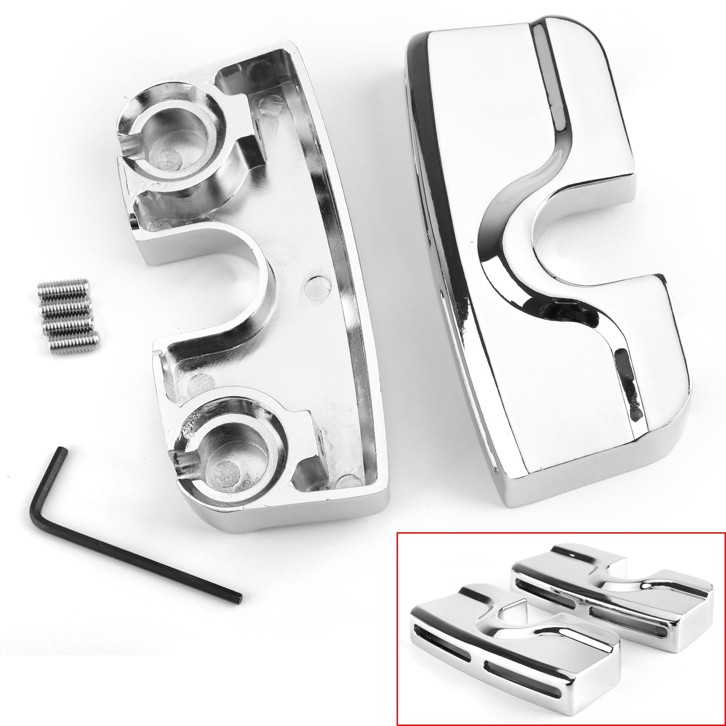 Scorpion Spark Plug Head Bolt Covers For Harley Twin Cam Engines 99-17 Chrome