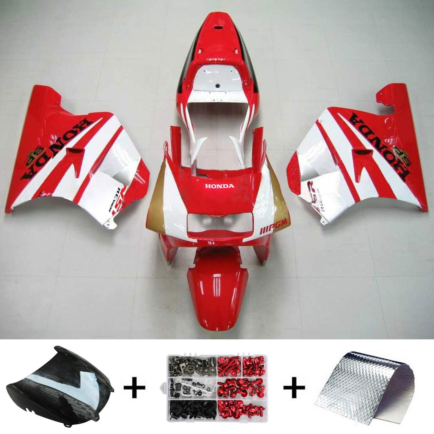 1990-1993 Honda NSR250 PGM-3 Amotopart Injection Fairing Kit Bodywork Plastic ABS #105