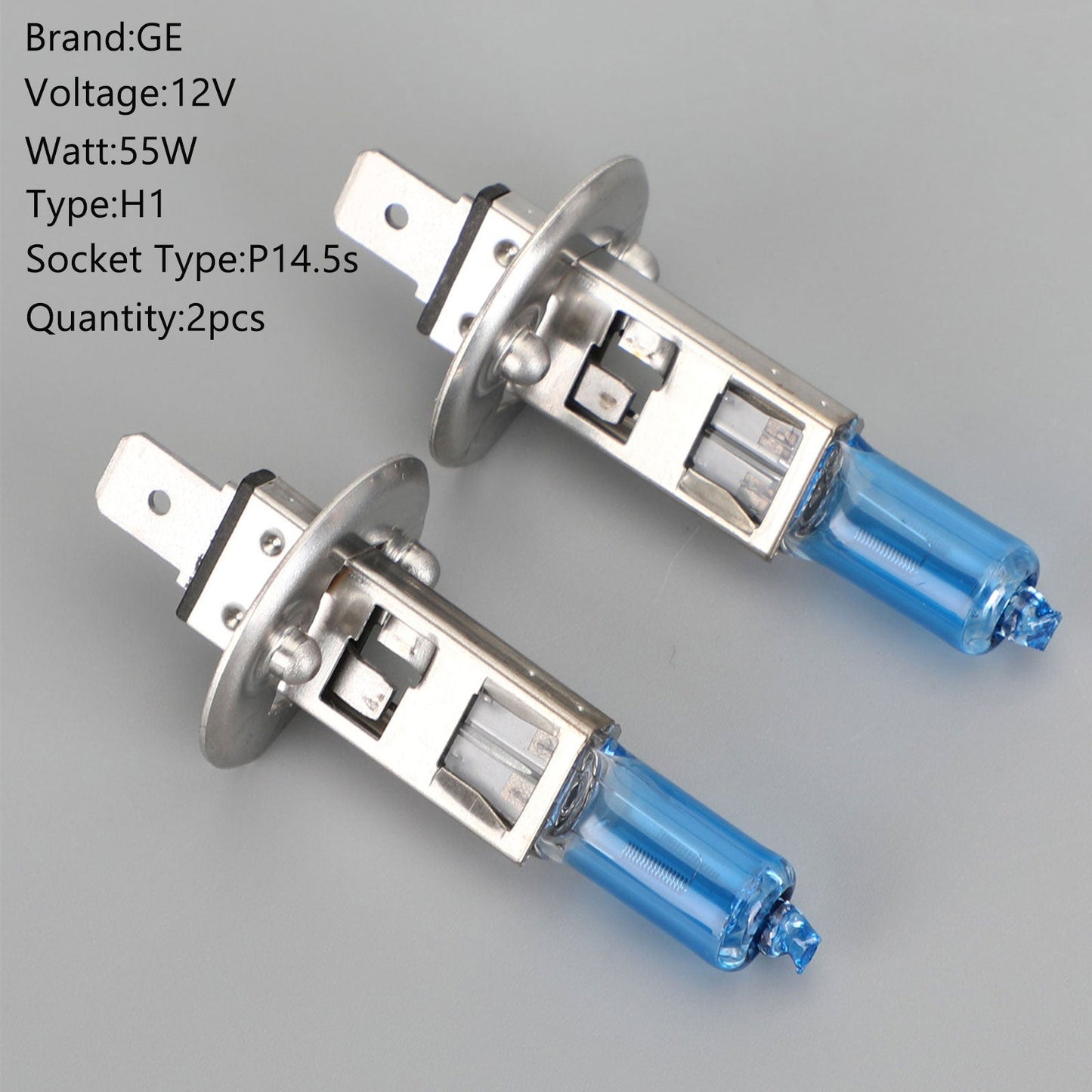 H1 Car Headlight For GE BLUE LIGHT 4600K 12V55W Cool Blue Light