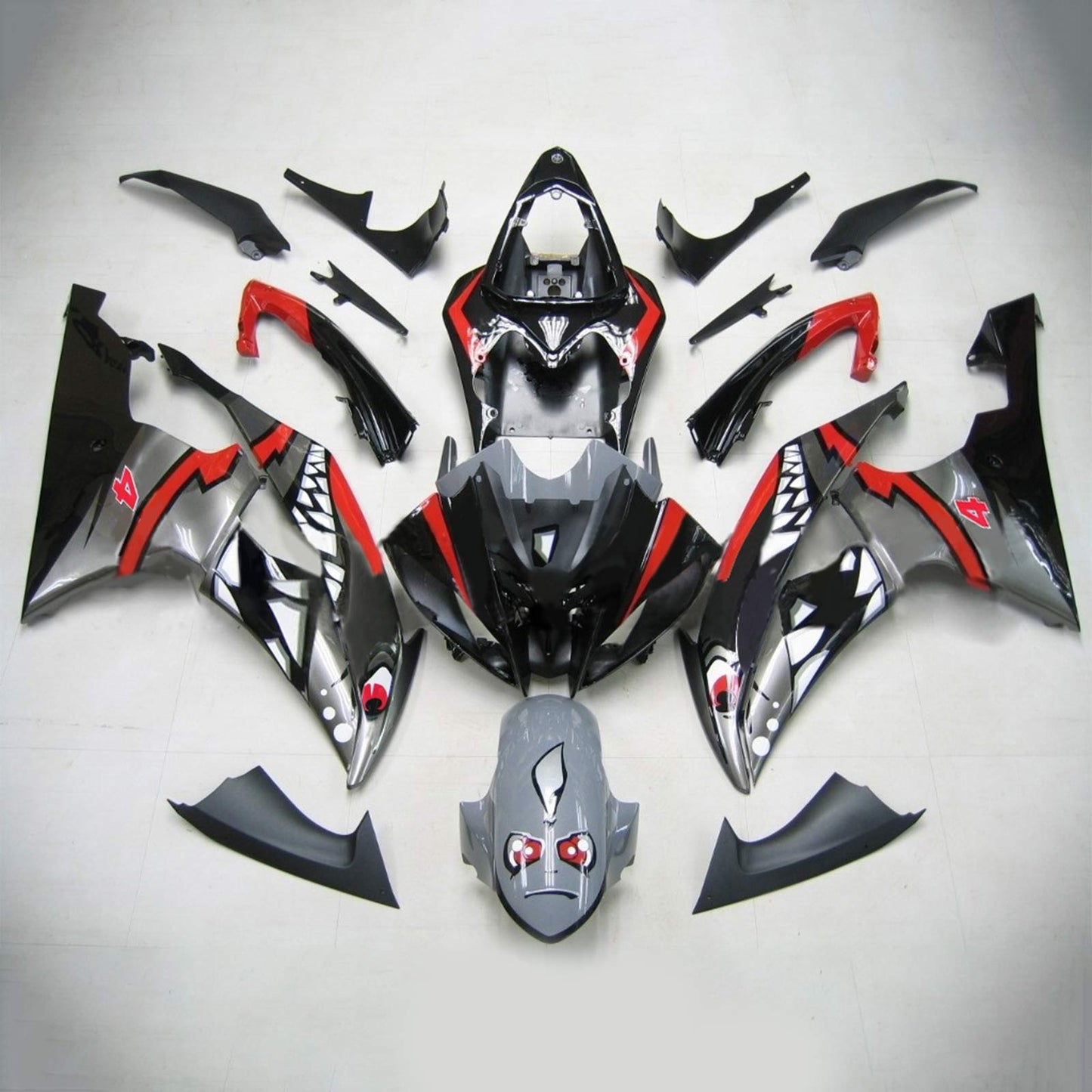 2008-2016 Yamaha YZF 600 R6 Injection Fairing Kit Bodywork Plastic ABS #161