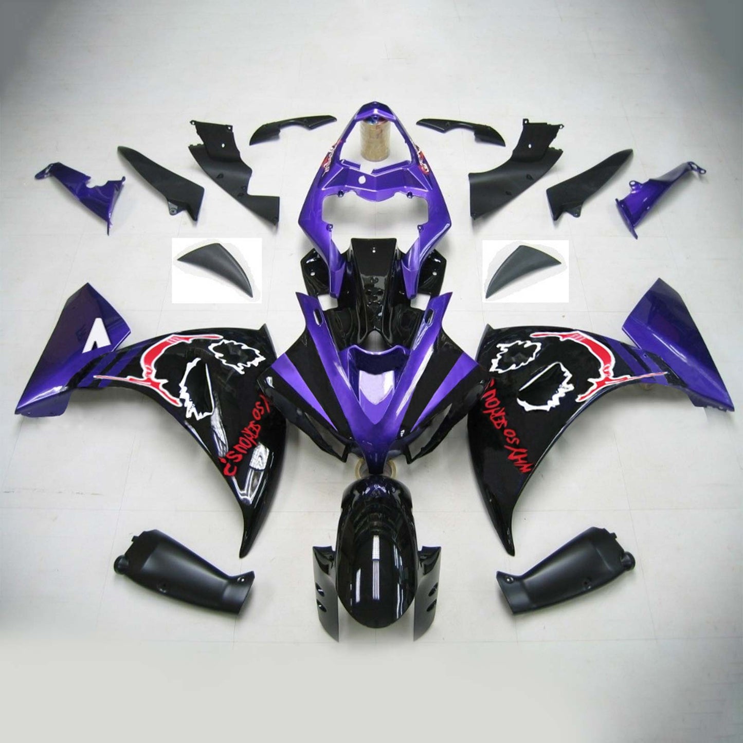 2009-2011 Yamaha YZF 1000 R1 Injection Fairing Kit Bodywork Plastic ABS #123