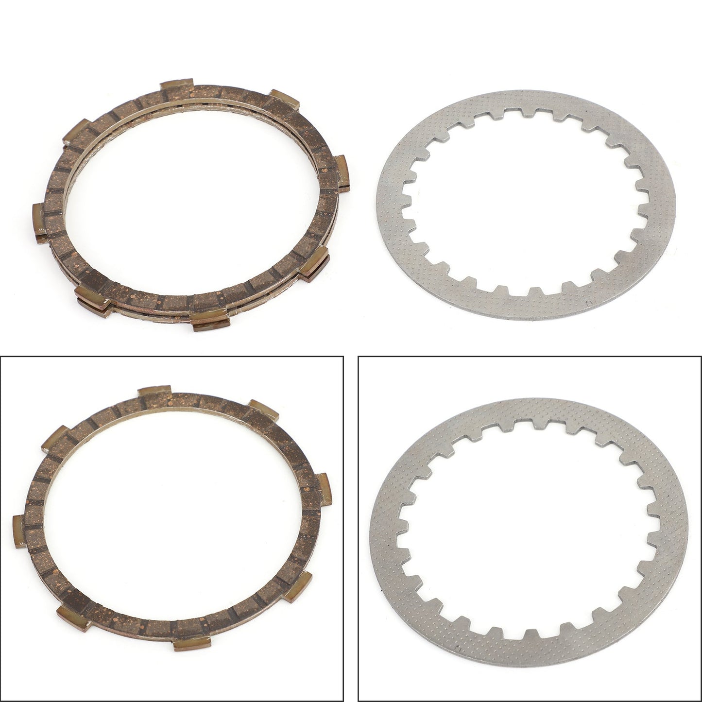 Clutch Plate Kit - Friction & Steel Plates For Yamaha DT50 DT50R RD50 RX50 YSR50 YB50 MR50 QA50 QB50 YB-1