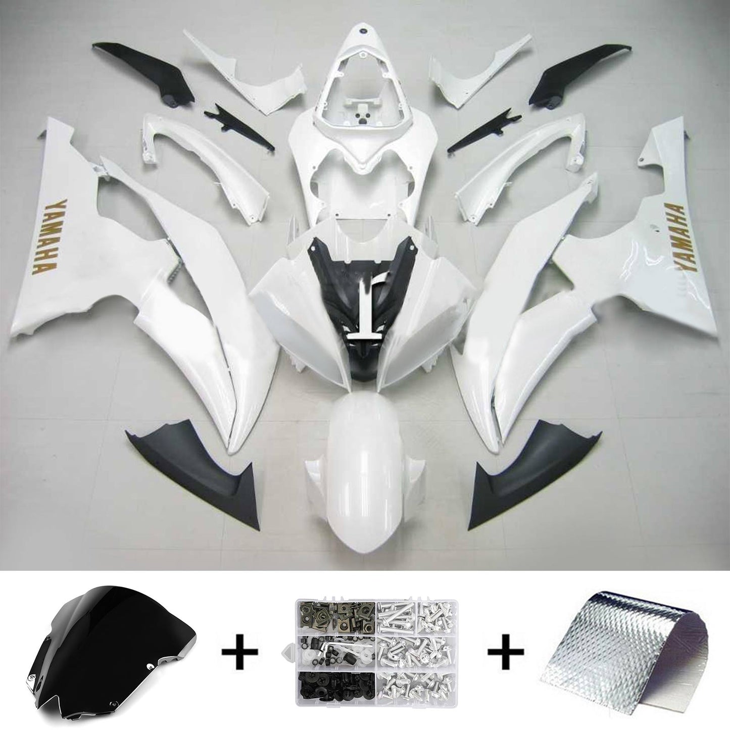 2008-2016 Yamaha YZF 600 R6 Amotopart Injection Fairing Kit Bodywork Plastic ABS #116