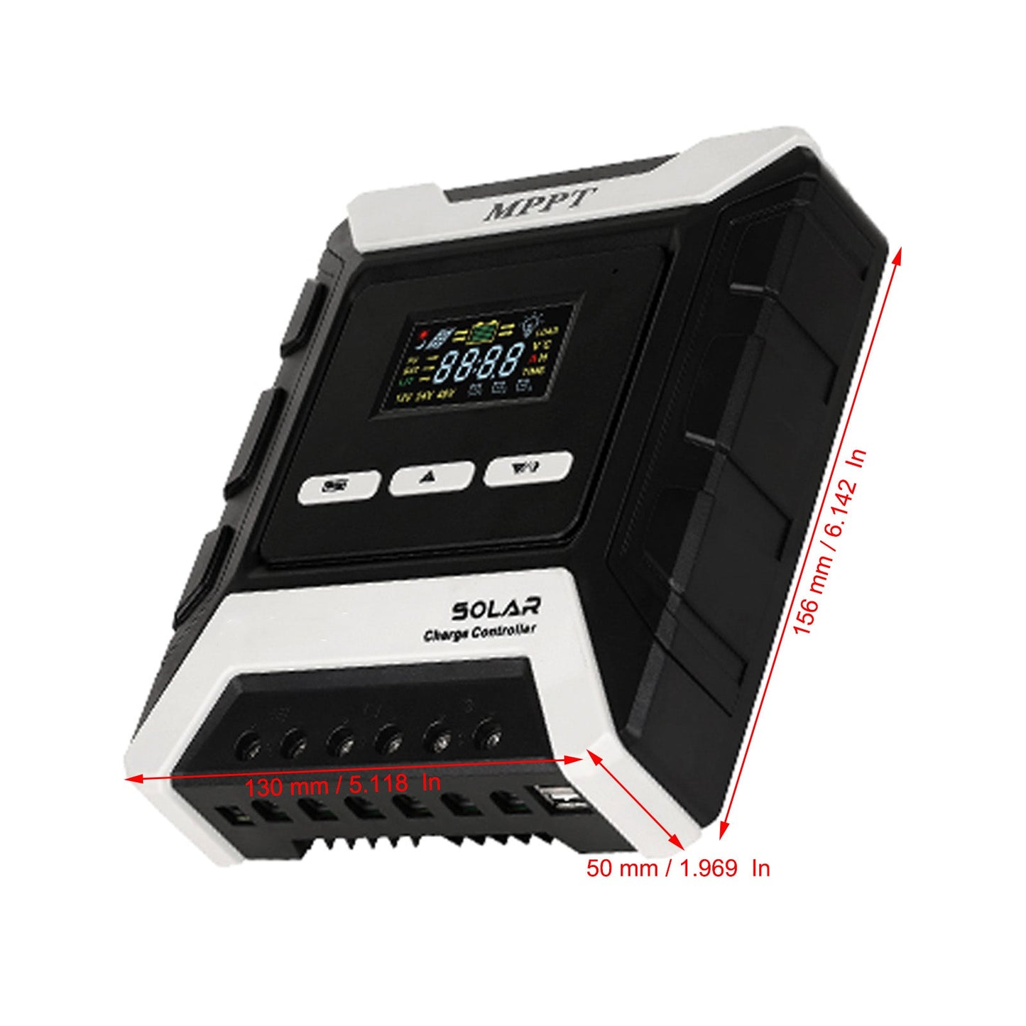 20A MPPT AUTO Solar Charge Controller Charger 12V/24V/48V with Color LCD Display