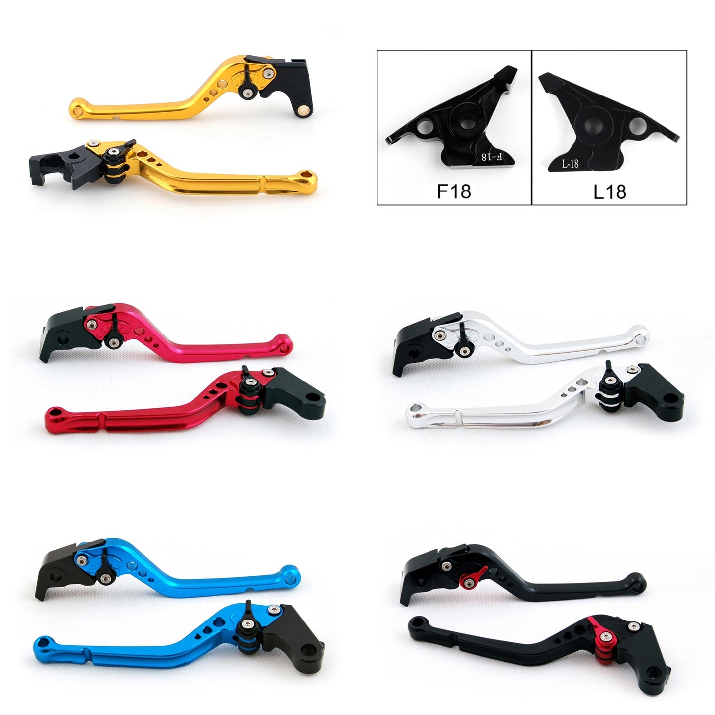 Long Brake Clutch Levers For BMW C650GT 2012-15 KYMCO Xciting 250 300 400 Black