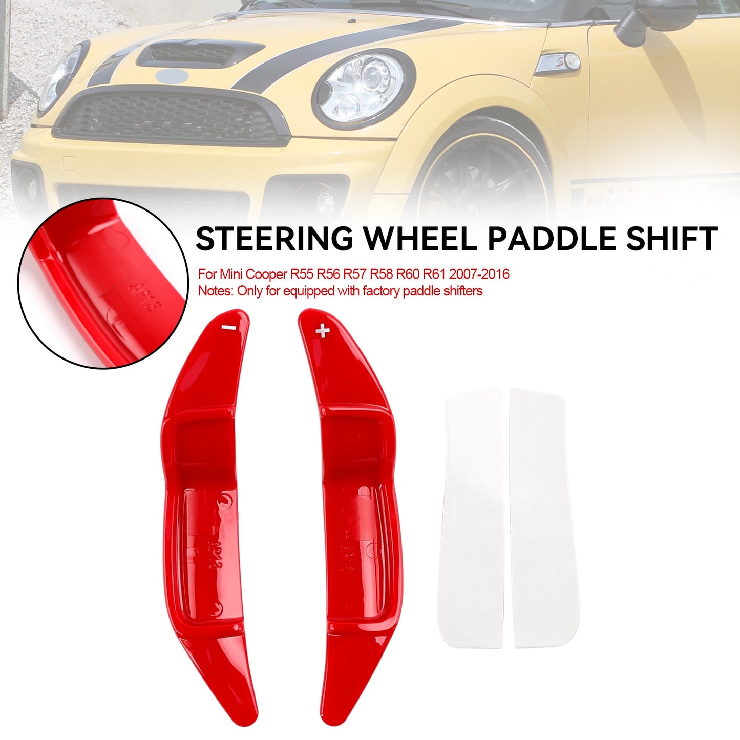 Shift Paddle Extended Shifter Cover Fit Cooper S R55 R56 R57 R60 2007-2016