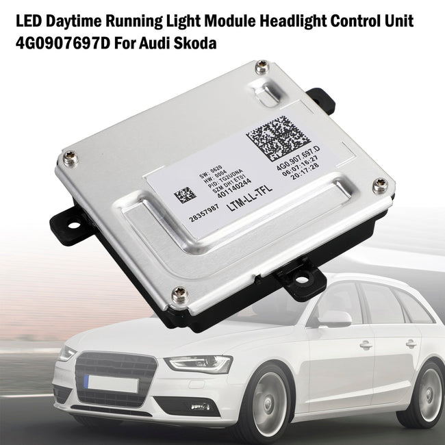 2012-2013 AUDI Q5 / 2016-2017 Audi TT LED Daytime Running Light Module Headlight Control Unit 4G0907697D