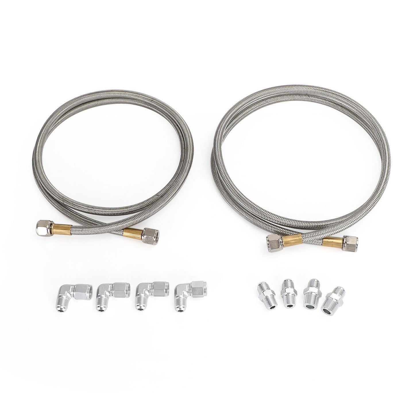 Automatic Transmission Cooler Lines Kit 6AN Hose Line Kit For GM 4L60E 4L65EA