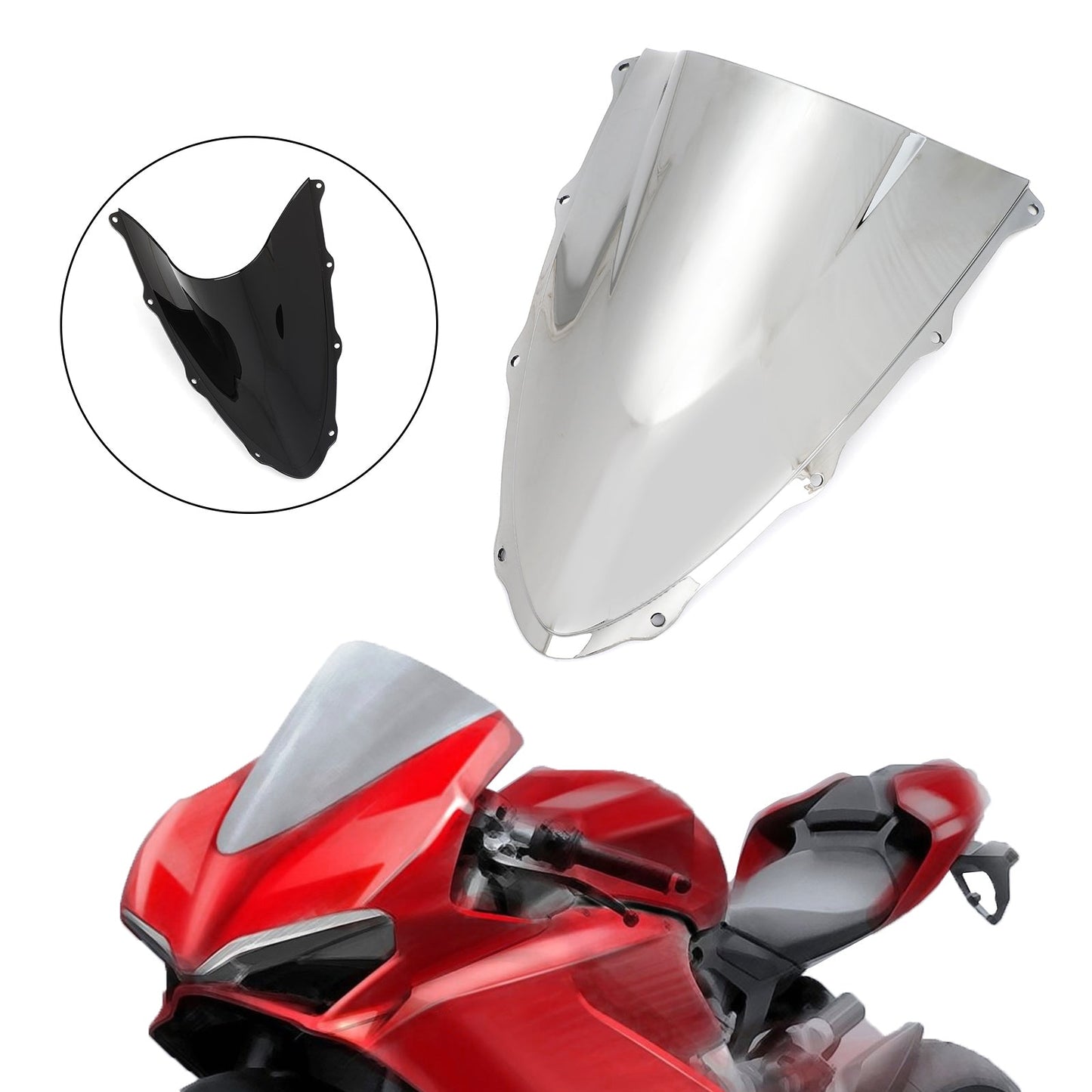 ABS Plastic Motorcycle Windshield WindScreen for Ducati 1299 2015-2020