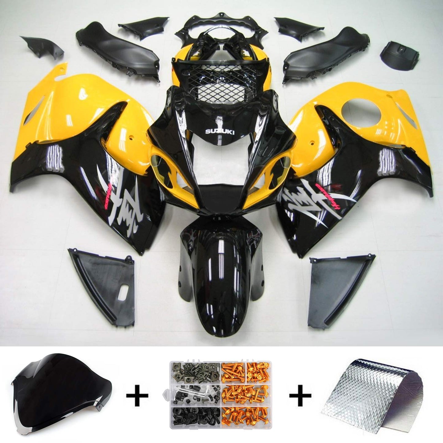 2008-2020 Suzuki Hayabusa GSX1300 Amotopart Injection Fairing Kit Bodywork Plastic ABS #103