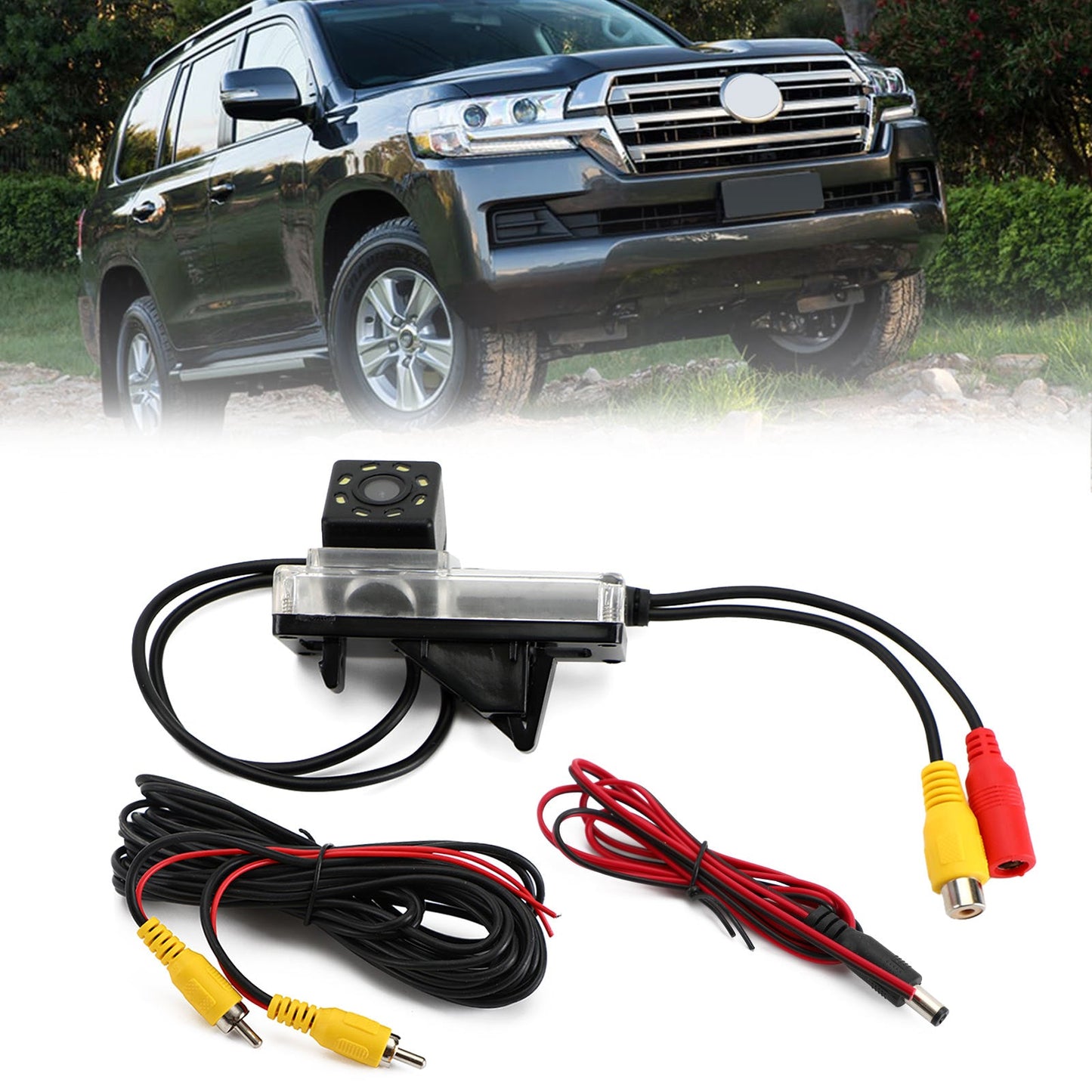 8Led Reverse Parking Rearview Camera For Toyota Land Cruiser 70/100/200