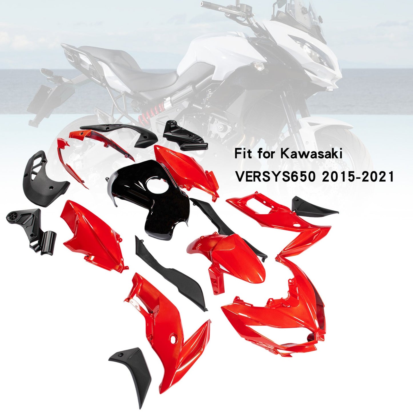 2015-2021 Kawasaki VERSYS650 Fairing Kit Bodywork Plastic ABS