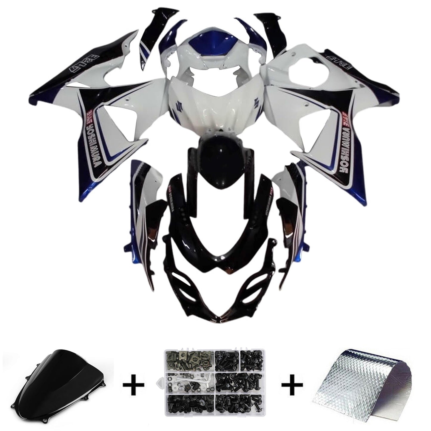 2009-2016 Suzuki GSXR1000 K9 Injection Fairing Kit Bodywork Plastic ABS