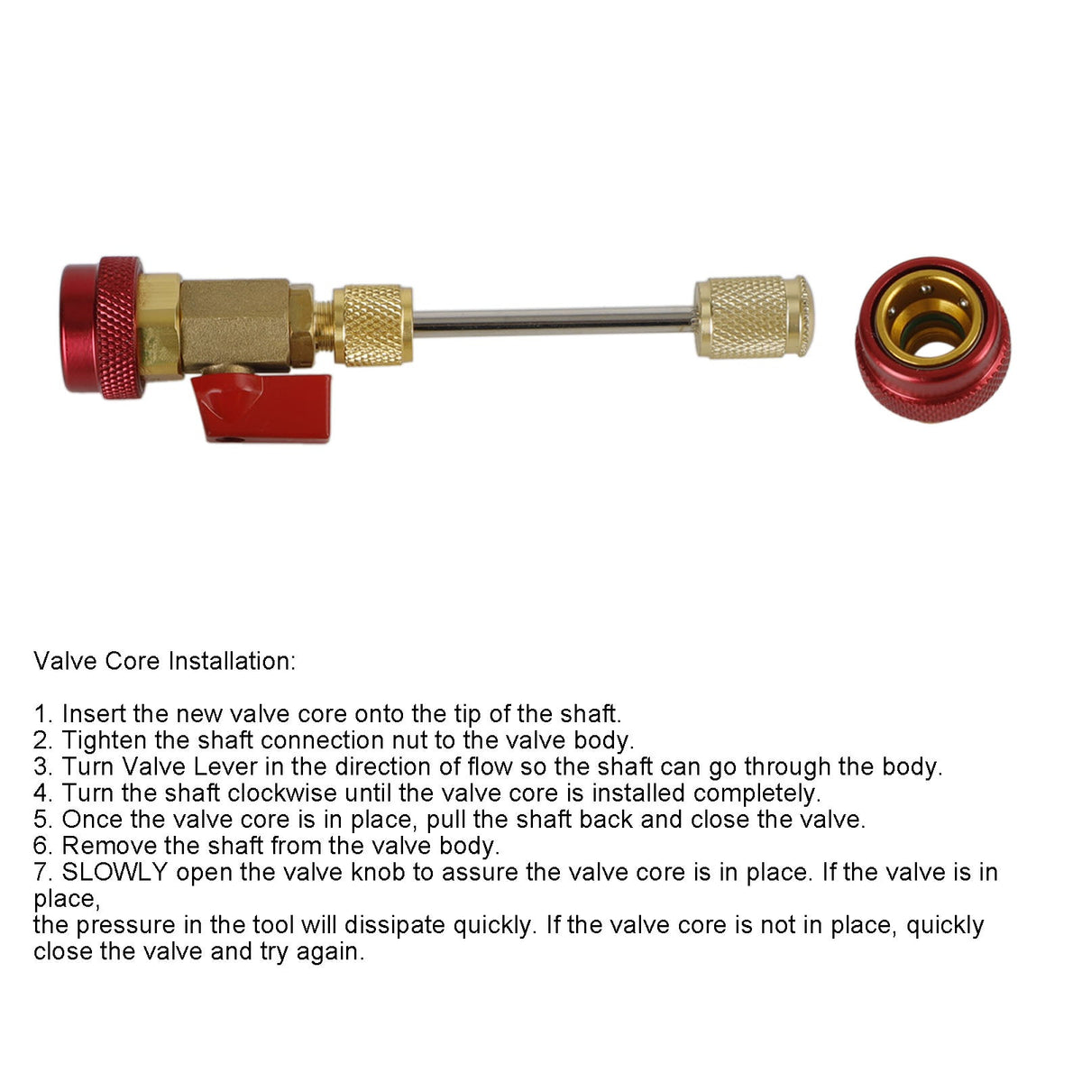 AC R134A R1234YF Automotive Valve Core Remover And Installer Tool Set