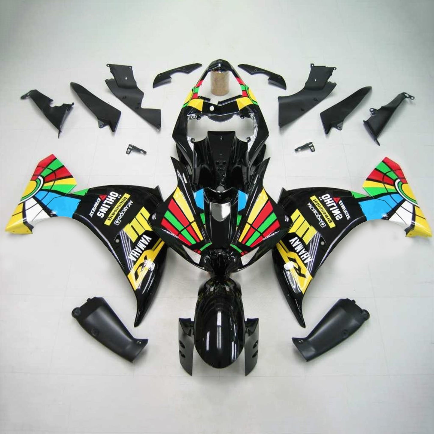 2012-2014 Yamaha YZF 1000 R1 Amotopart Injection Fairing Kit Bodywork Plastic ABS #115