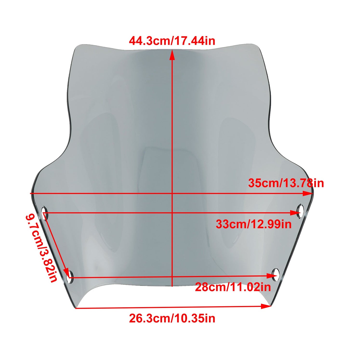 2022-2023 DUCATI DesertX Motorcycle Windshield WindScreen