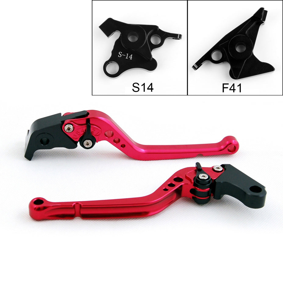 Long Brake Clutch Levers For Suzuki HAYABUSA/GSXR1300 2008-2014 Black