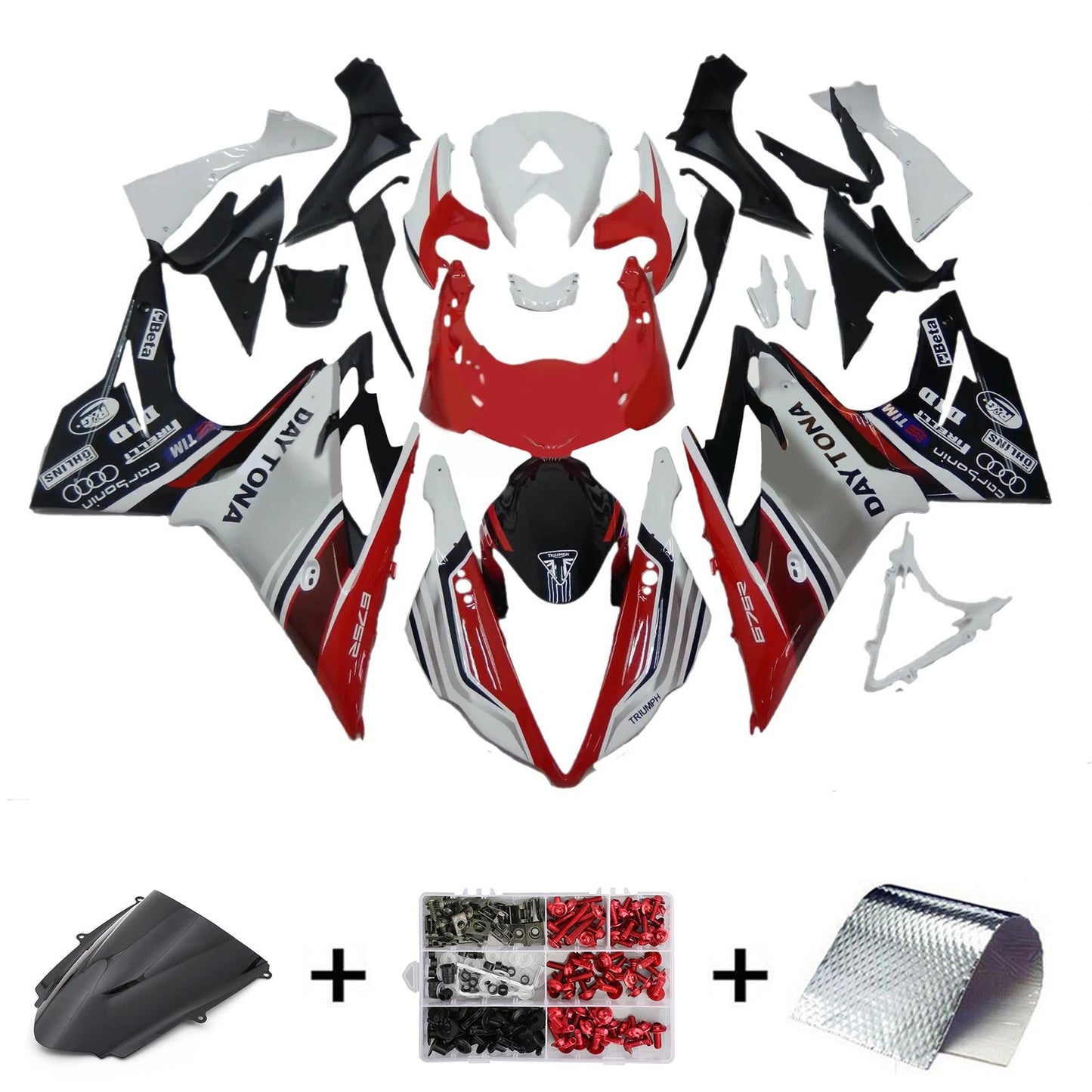 2013-2016 Triumph Daytona 675 Fairing Kit Bodywork Plastic ABS