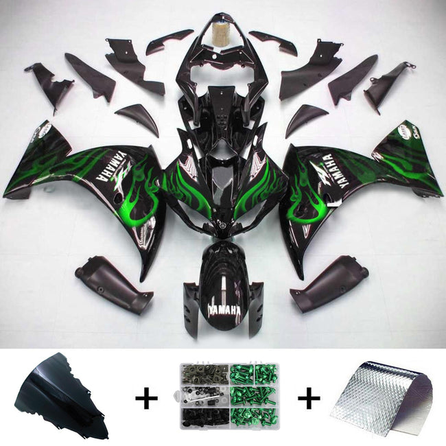 2009-2011 Yamaha YZF 1000 R1 Amotopart Injection Fairing Kit Bodywork Plastic ABS #131