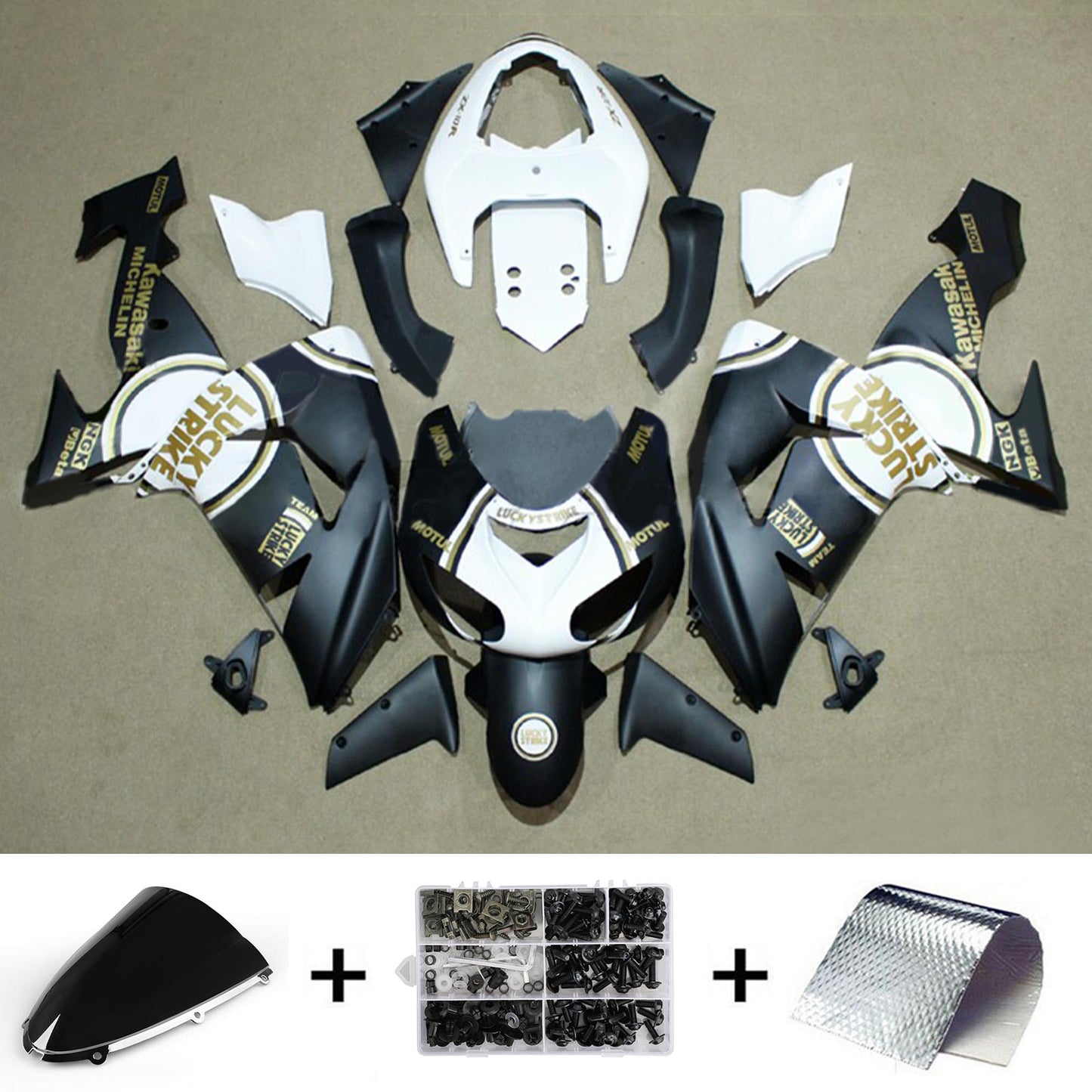 2006-2007 Kawasaki ZX10R Injection Fairing Kit Bodywork Plastic ABS#138