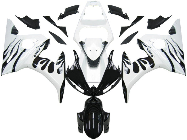 2005 Yamaha YZF 600 R6 Amotopart Injection Fairing Kit Bodywork Plastic ABS #6