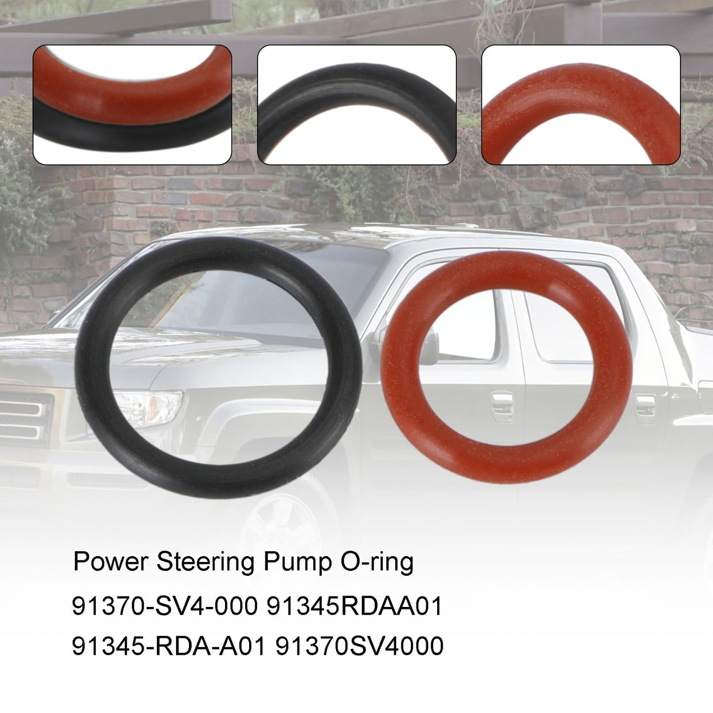 2PCS Power Steering Pump Rubber Inlet & Outlet O-Ring Seals Fit Acura Fit Honda
