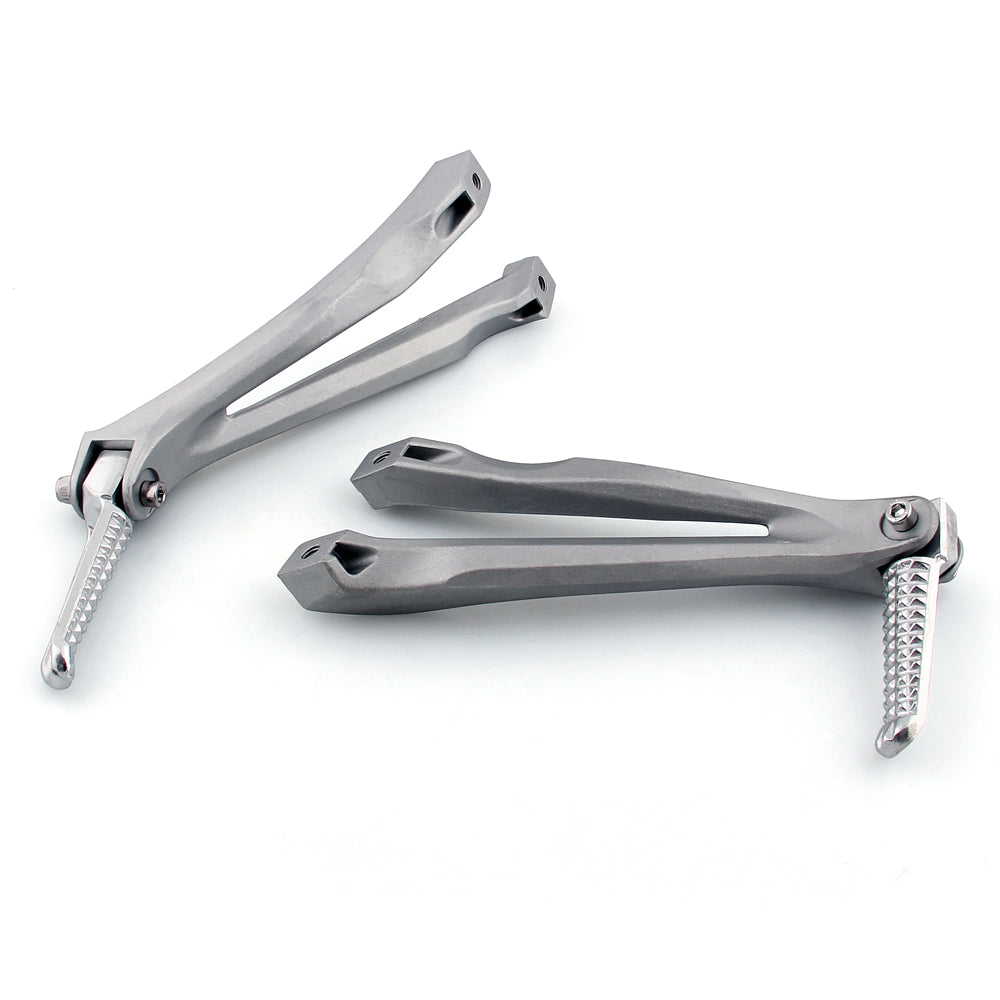 Front + Rear Foot Pegs Footrest Bracket Fit for Yamaha YZF R1 YZF-R1 2004-2006