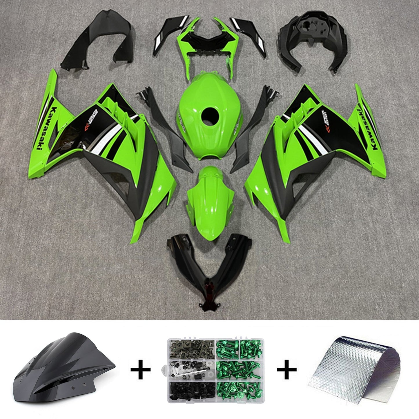 2013-2024 Kawasaki EX300/Ninja300 Injection Fairing Kit Bodywork Plastic ABS#161