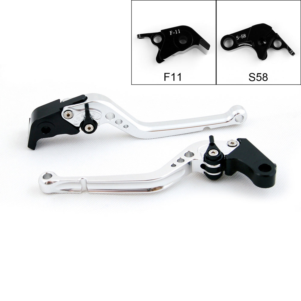 Long Brake Clutch Levers For Aprilia RSV4/RSV4 FACTORY 2009-2014 Black