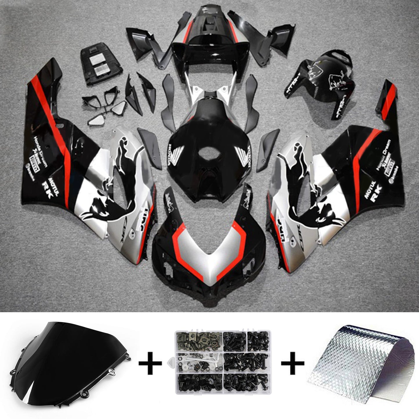 2004-2005 Honda CBR1000RR Injection Fairing Kit Bodywork Plastic ABS#198