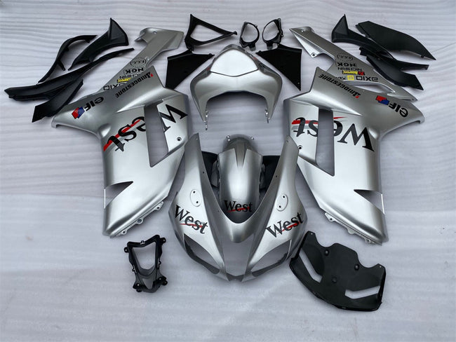 2007-2008 Kawasaki ZX6R 636 Injection Fairing Kit Bodywork Plastic ABS #19