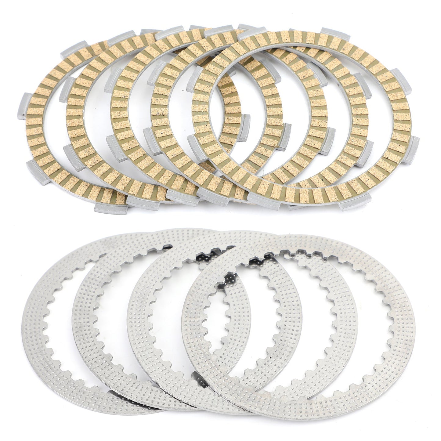 Clutch Plate Kit - Friction & Steel Plates For Kawasaki KLF185 Bayou 185 KLT160 1985 KLT185 86-87 AR125 88-91 AR125S 88-90 KMX125 86-02 KMX200 87-91