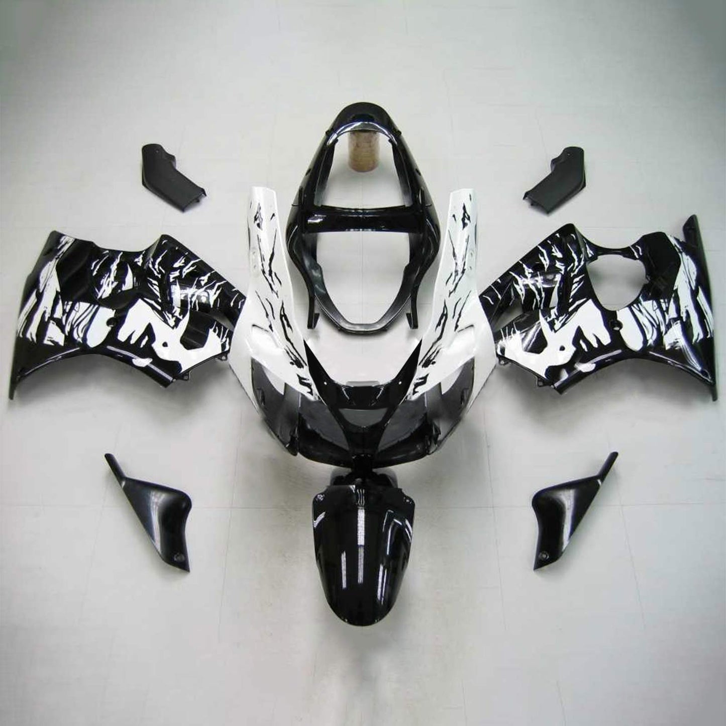 00-02 Kawasaki ZX6R 636 05-08 Kawasaki ZZR600 Amotopart Injection Fairing Kit Bodywork Plastic ABS #111