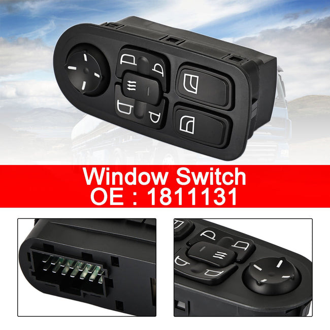 DAF CF/XF Series 1811131 24V Electric Master Power Window Switch