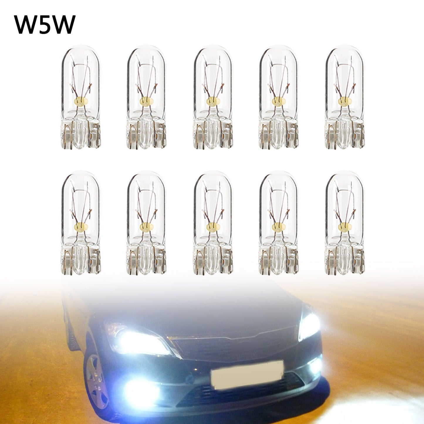 10x For NARVA 11197 Car Auxiliary Bulbs W5W 24V5W W2.1*9.5d