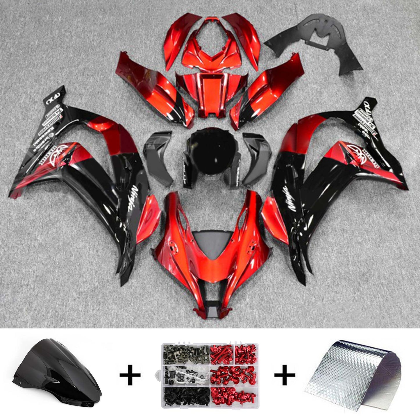 2016-2020 Kawasaki ZX10R Injection Fairing Kit Bodywork Plastic ABS#162