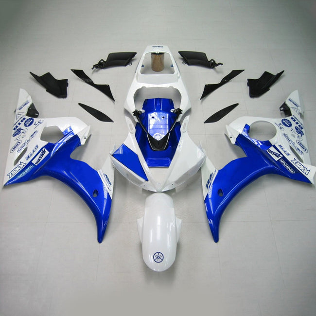 2005 Yamaha YZF 600 R6 Injection Fairing Kit Bodywork Plastic ABS #151