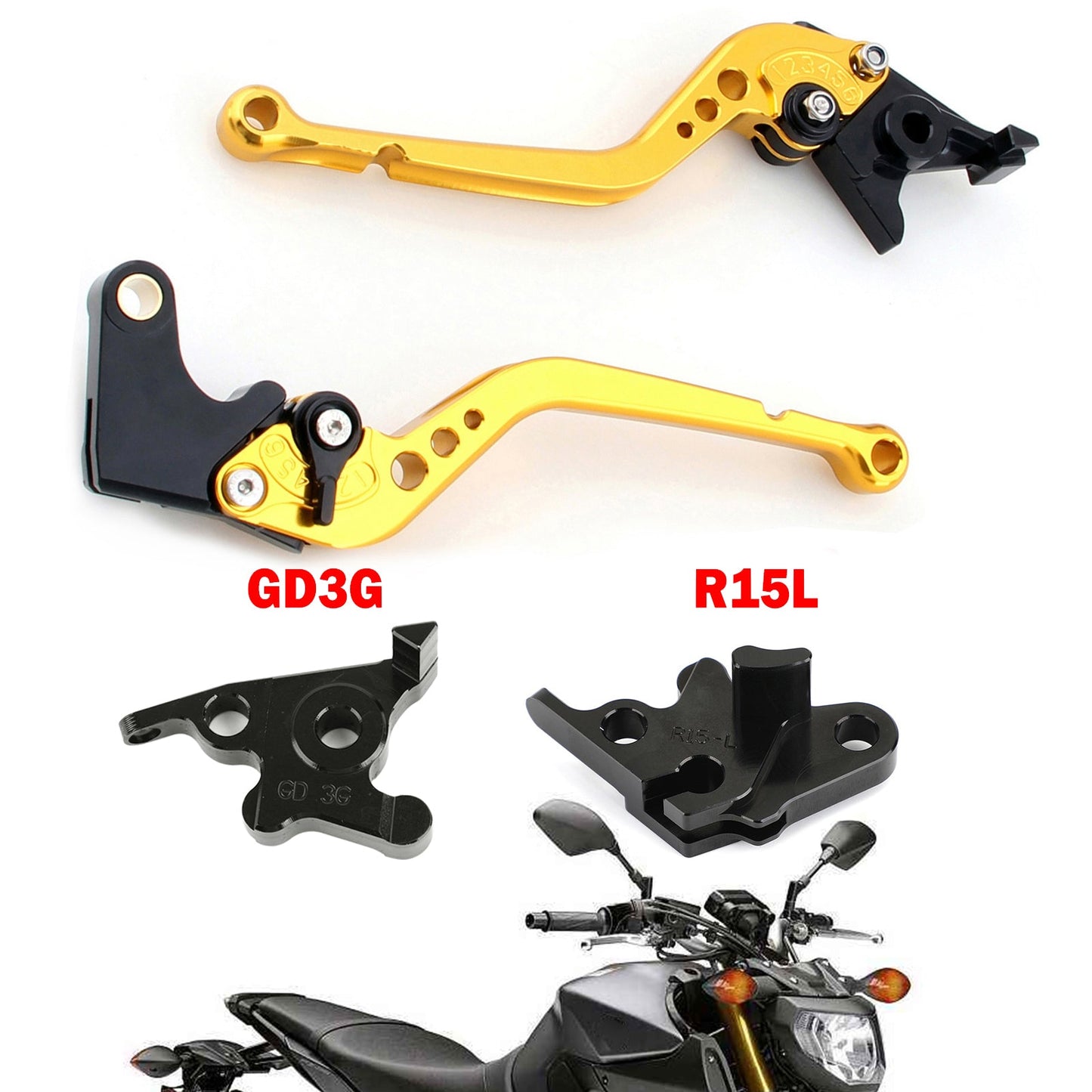 Motorcycle Long Clutch Brake Lever fit for YAMAHA MT125 2014-2019