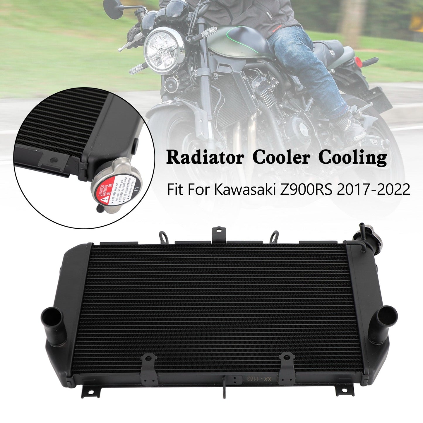 Kawasaki Z900RS 2017-2022 Aluminum Radiator Cooler Cooling Motorcycle