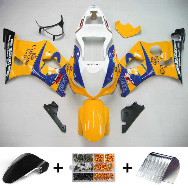 2003-2004 Suzuki GSXR1000 K3 Amotopart Injection Fairing Kit Bodywork Plastic ABS #102